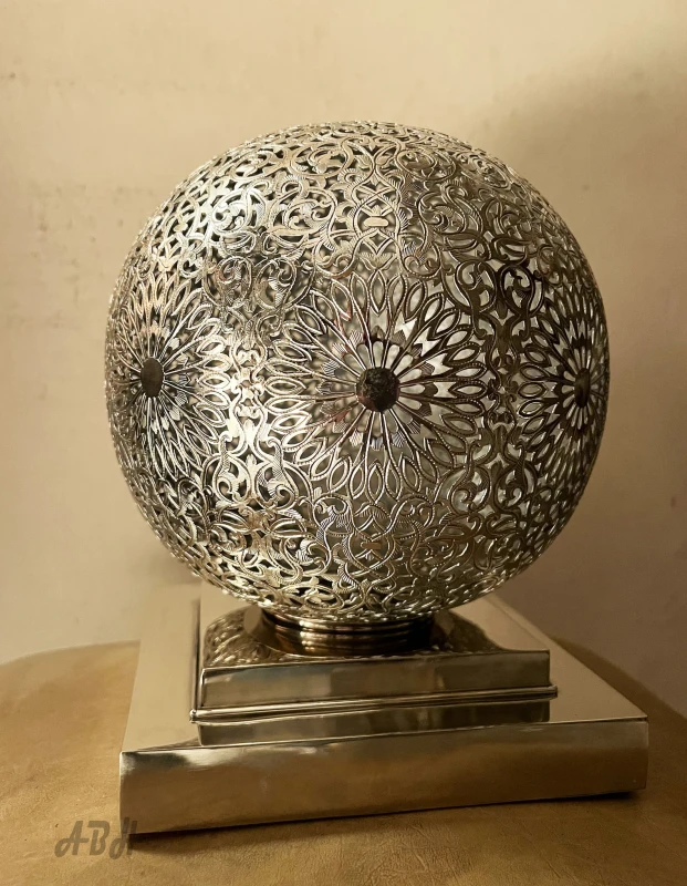 Exquisite Moroccan Brass Lamp