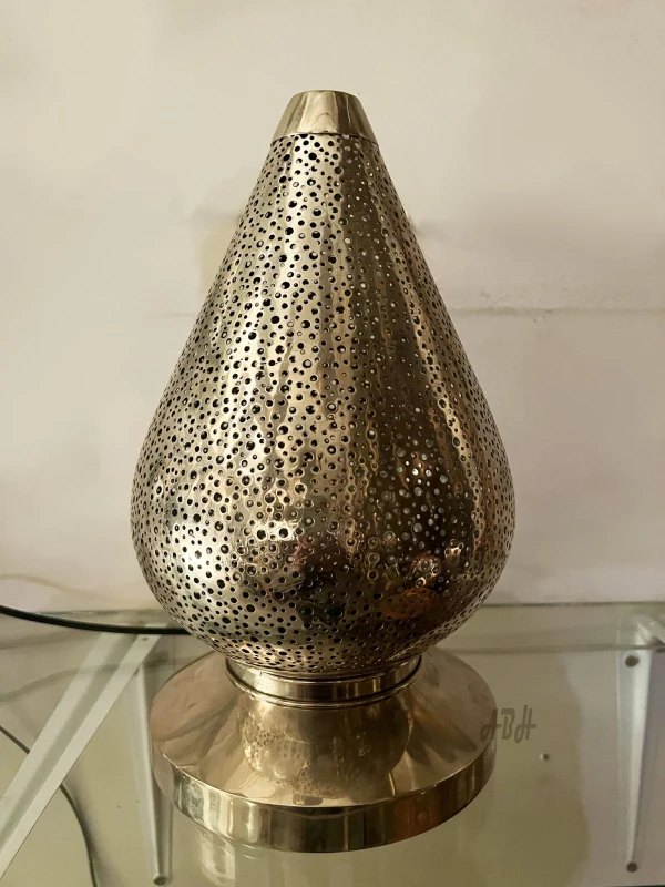 Exquisite Moroccan Brass Lamp - Versatile as Table, Desk, Floor, or Ceiling Lighting - Perfect Decor Gift